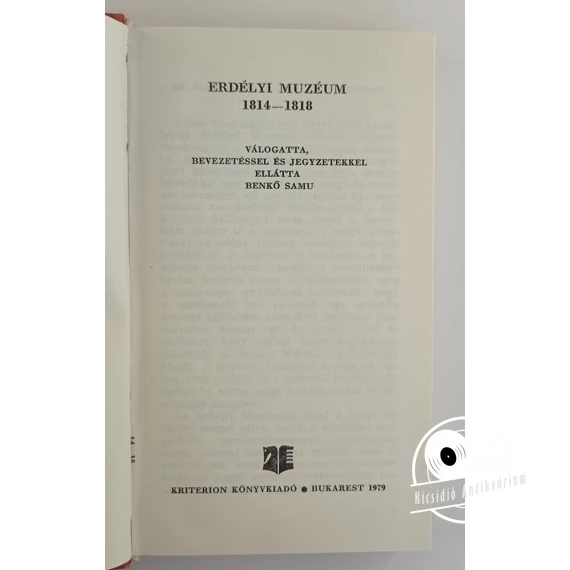 Erdélyi ​Muzéum 1814–1818