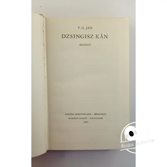 V. G. Jan - Dzsingisz ​kán