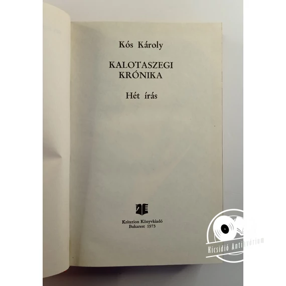 Kós Károly - Kalotaszegi ​krónika