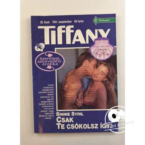 Binnie Syril - Csak ​te csókolsz így! (Tiffany 22. füzet)