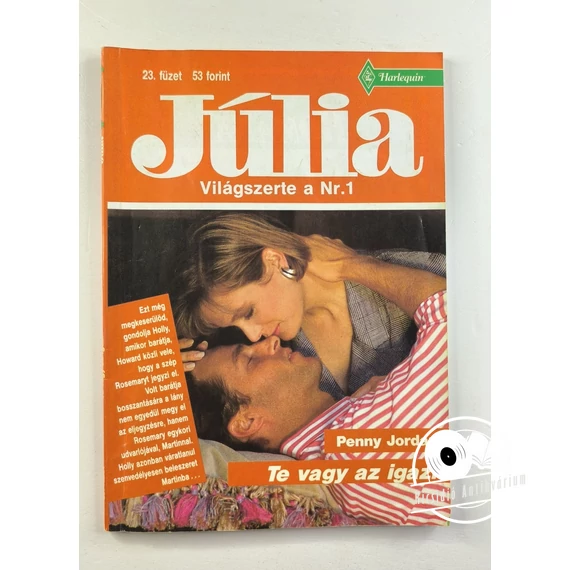 Penny Jordan - Te ​vagy az igazi (Júlia 23. füzet)