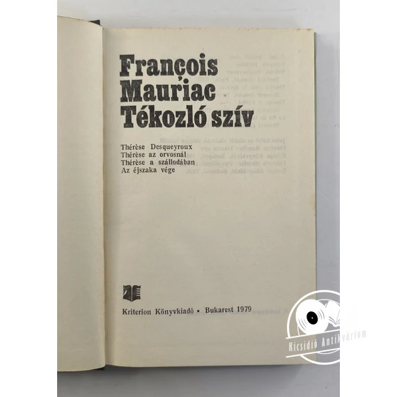 François Mauriac - Tékozló ​szív