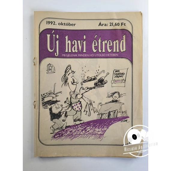 Új havi étrend 1992. október